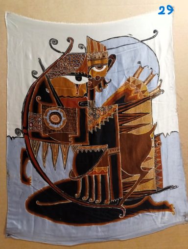 42 cm x 72 cm - auf Seide